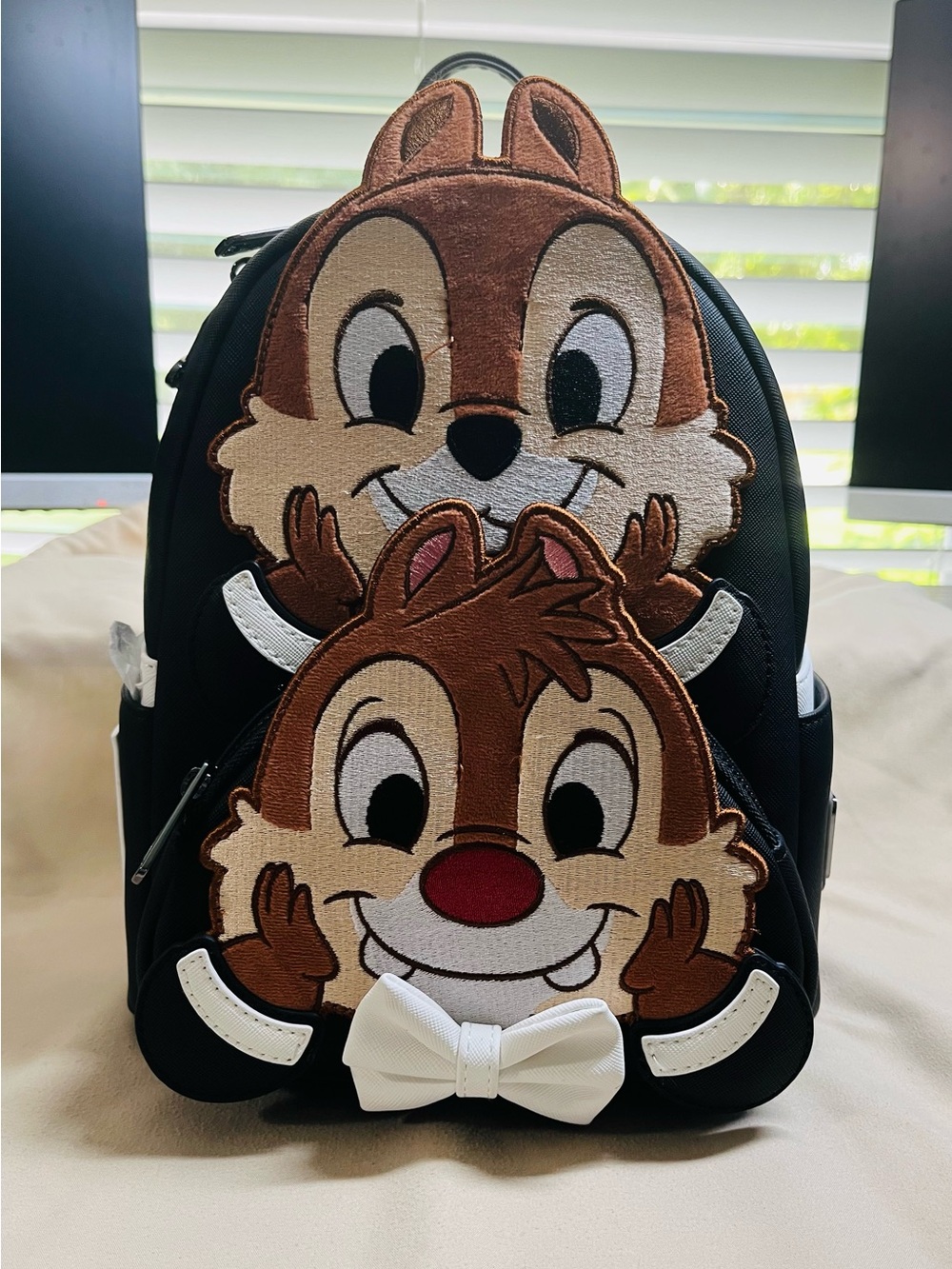 Loungefly Disney Chip & Dale Backpack. Licensed. Top Handle & Adjustable Straps.